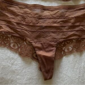 Elegant Brown Lace Women's Intimate